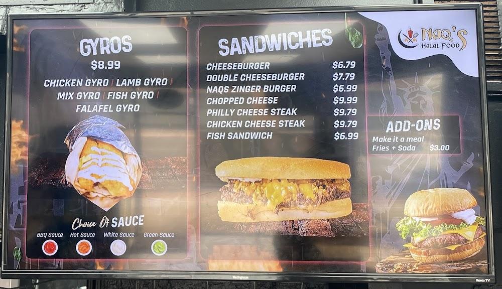Naqs Halal Food- Island Park Cheeseburger With Fries